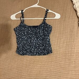 Hollister, blue and red crop tops